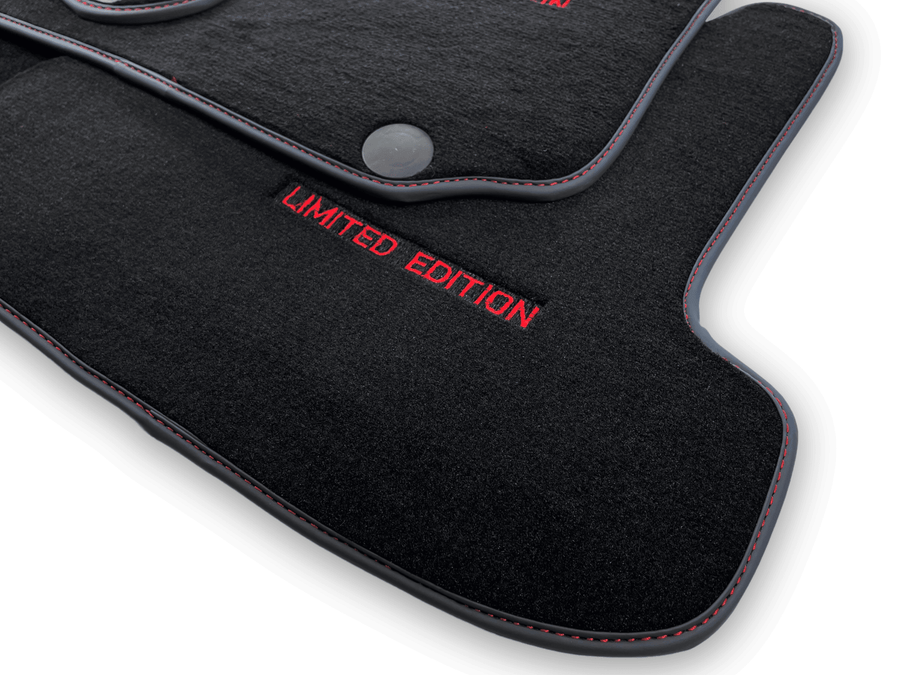 Black Floor Mats For Mercedes Benz CLK-Class C209 Coupe (2002-2009) | Limited Edition - AutoWin