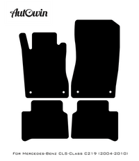 Black Floor Mats For Mercedes Benz CLS-Class C219 (2004-2010) | Limited Edition - AutoWin