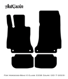 Black Floor Mats For Mercedes Benz E-Class C238 Coupe (2017-2023) | Limited Edition - AutoWin