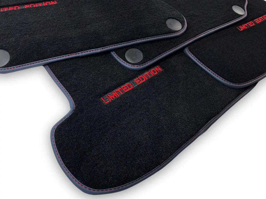Black Floor Mats For Mercedes Benz E-Class W212 Sedan Facelift (2013-2016) | Limited Edition - AutoWin