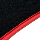 Black Floor Mats for Mercedes Benz E-Class W213 Sedan (2020-2023) Hybrid | Red Trim - AutoWin