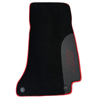 Black Floor Mats for Mercedes Benz E-Class W213 Sedan (2020-2023) Hybrid | Red Trim - AutoWin