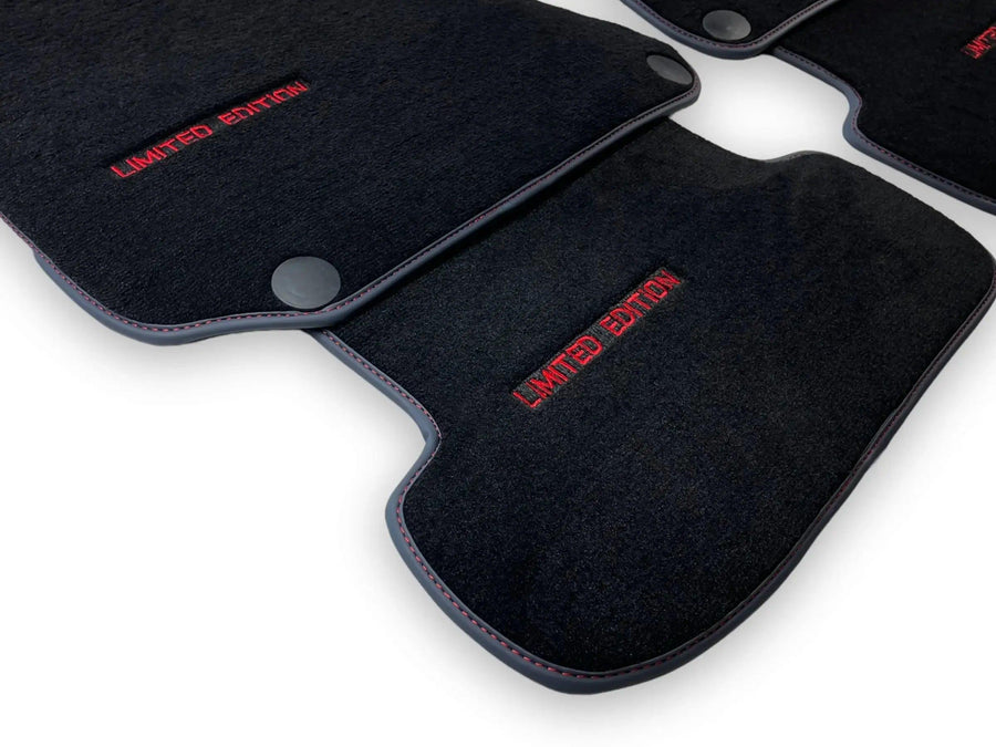 Black Floor Mats For Mercedes Benz E-Class W213 Sedan (2020-2023) | Limited Edition - AutoWin