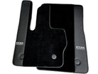 Black Floor Mats For Mercedes-Benz G Class W461 (1979-2008) With Leather Borders ER56 Design - AutoWin