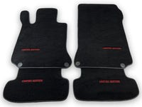 Black Floor Mats For Mercedes Benz S-Class C126 Coupe (1981-1991) | Limited Edition - AutoWin