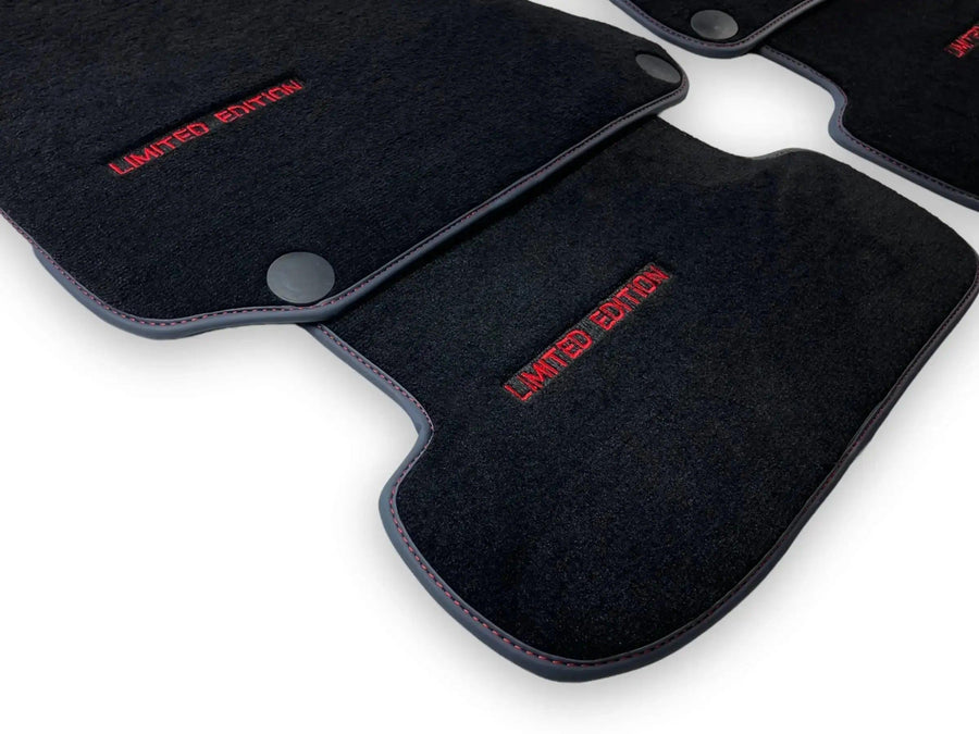 Black Floor Mats For Mercedes Benz S-Class V223 (2021-2023) Hybrid | Limited Edition - AutoWin