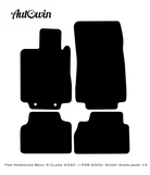 Black Floor Mats For Mercedes Benz S-Class W220 (1998-2005) Short Wheelbase | Limited Edition - AutoWin
