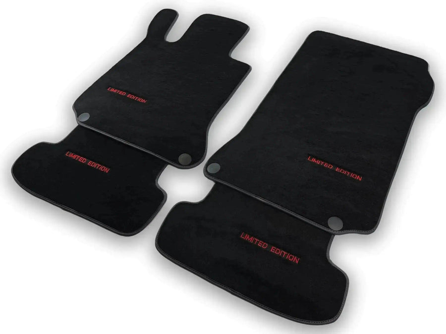Black Floor Mats For Mercedes Benz S-Class W221 (2005-2013) Short Wheelbase | Limited Edition - AutoWin