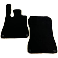 Black Floor Mats For Mercedes-Benz SL-Class R129 (1989-2001) Beige Trim - AutoWin