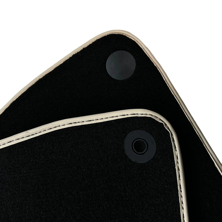 Black Floor Mats For Mercedes-Benz SL-Class R232 (2022-2023) Beige Trim - AutoWin