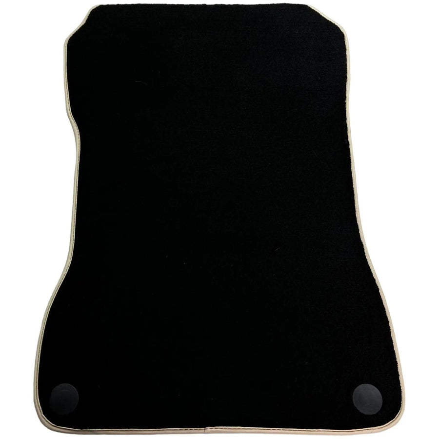 Black Floor Mats For Mercedes-Benz SLC-Class R172 (2016-2023) Beige Trim - AutoWin