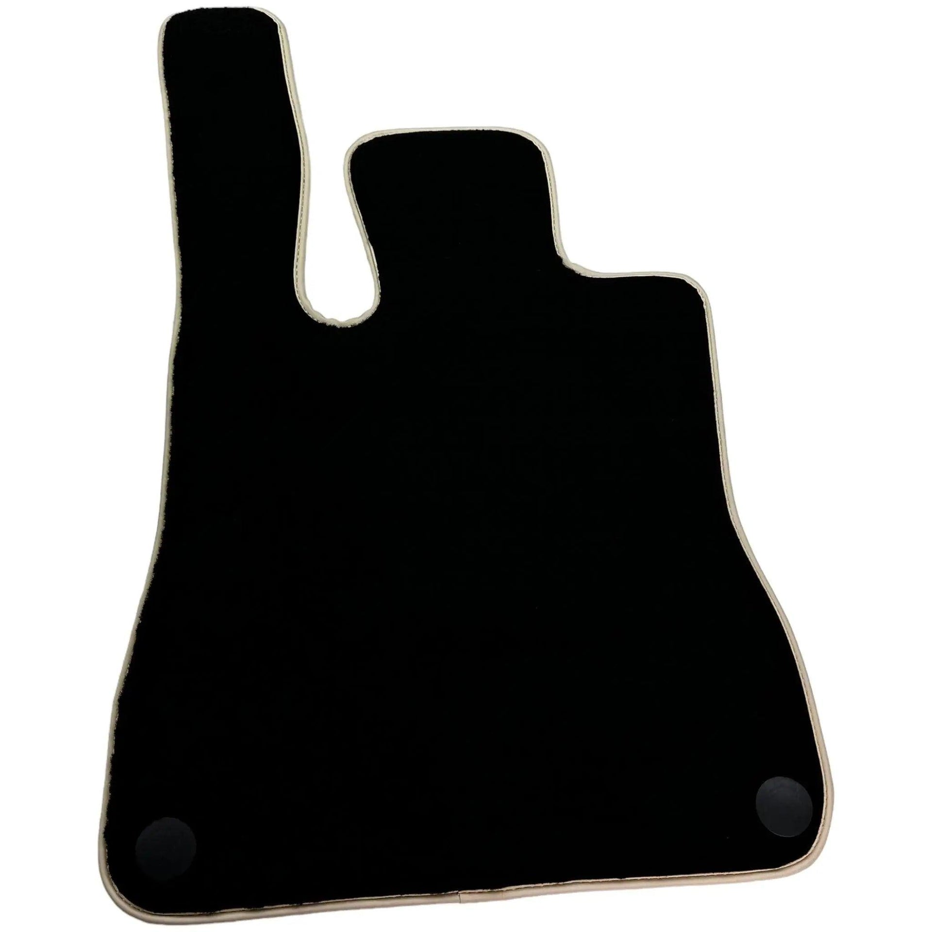 Black Floor Mats For Mercedes-Benz SLC-Class R172 (2016-2023) Beige Trim - AutoWin