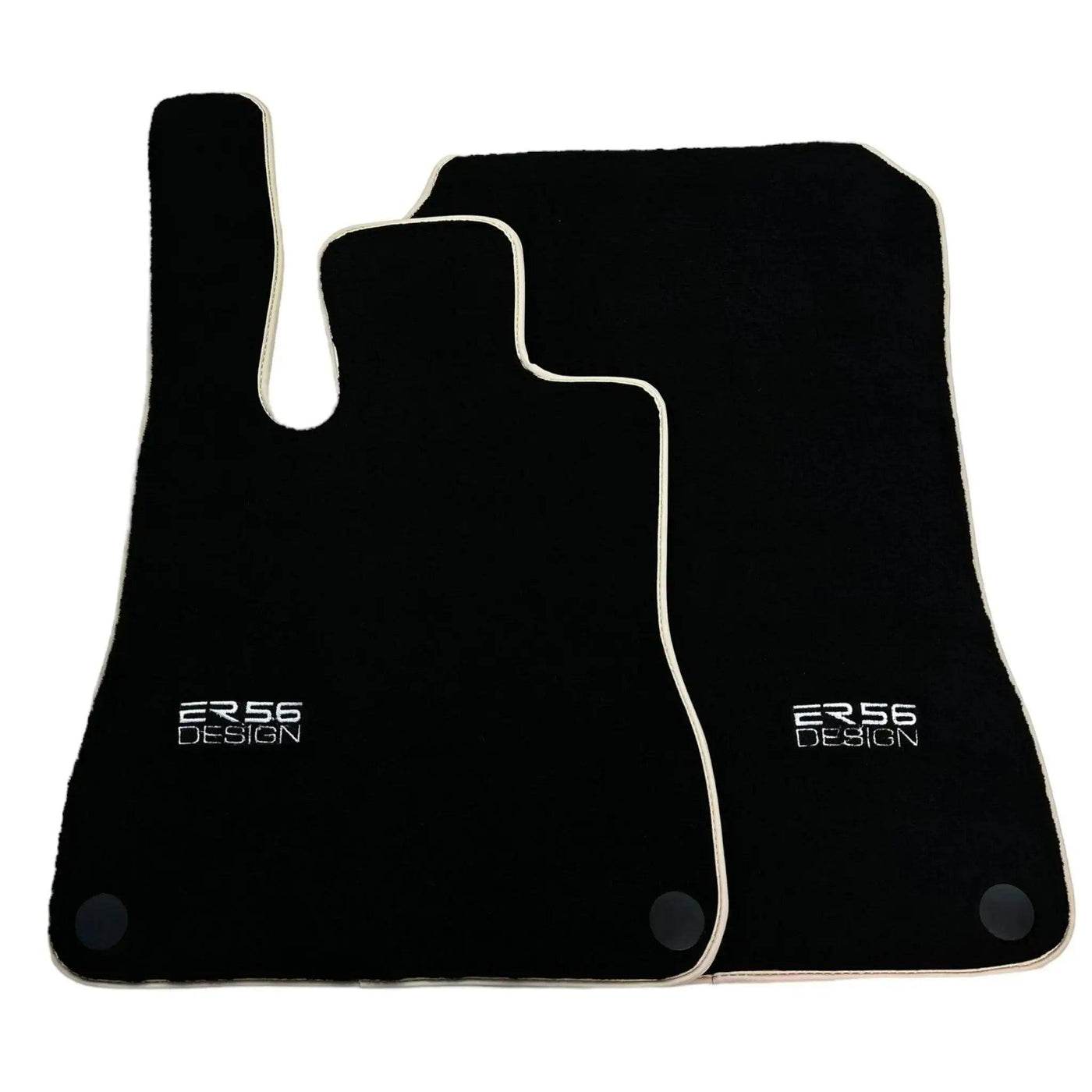 Black Floor Mats For Mercedes-Benz SLK-Class R170 (2000-2004) ER56 Design - AutoWin