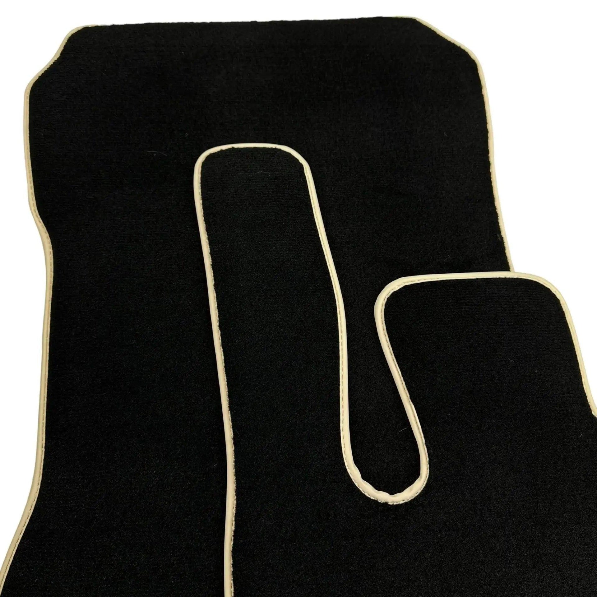 Black Floor Mats For Mercedes-Benz SLK-Class R171 (2004-2011) Beige Trim - AutoWin