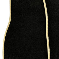 Black Floor Mats For Mercedes-Benz SLK-Class R171 (2004-2011) Beige Trim - AutoWin