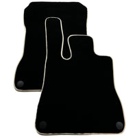 Black Floor Mats For Mercedes-Benz SLK-Class R171 (2004-2011) Beige Trim - AutoWin