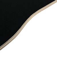 Black Floor Mats For Mercedes-Benz SLK-Class R171 (2004-2011) Beige Trim - AutoWin