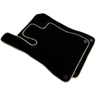Black Floor Mats For Mercedes-Benz SLK-Class R172 (2011-2023) Beige Trim - AutoWin