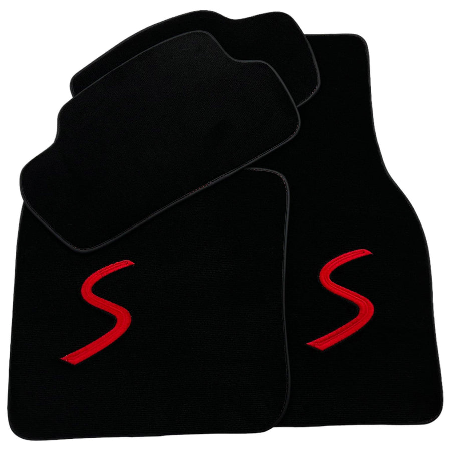 Black Floor Mats for Mini Cabrio R57 Convertible (2009-2016) - AutoWin