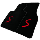 Black Floor Mats for Mini Cooper / One Electric (2020-2023) - AutoWin