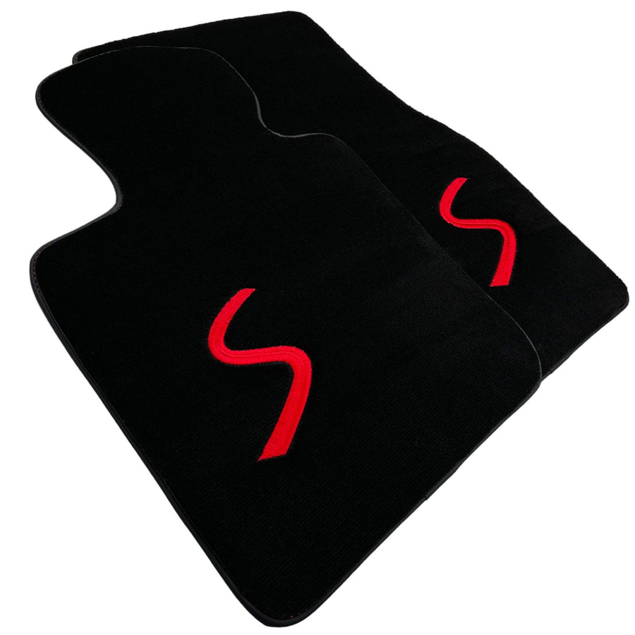 Black Floor Mats for Mini Cooper / One F55 5-doors (2015-2023) - AutoWin