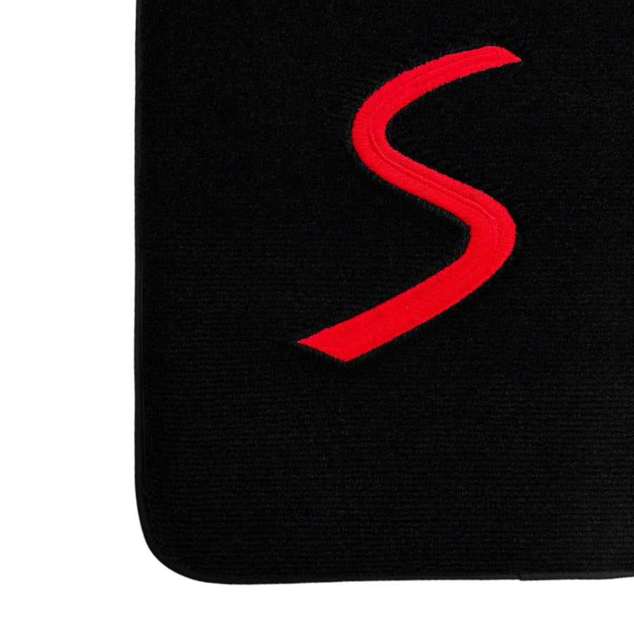 Black Floor Mats for Mini Cooper / One F56 3-doors (2014-2023) - AutoWin