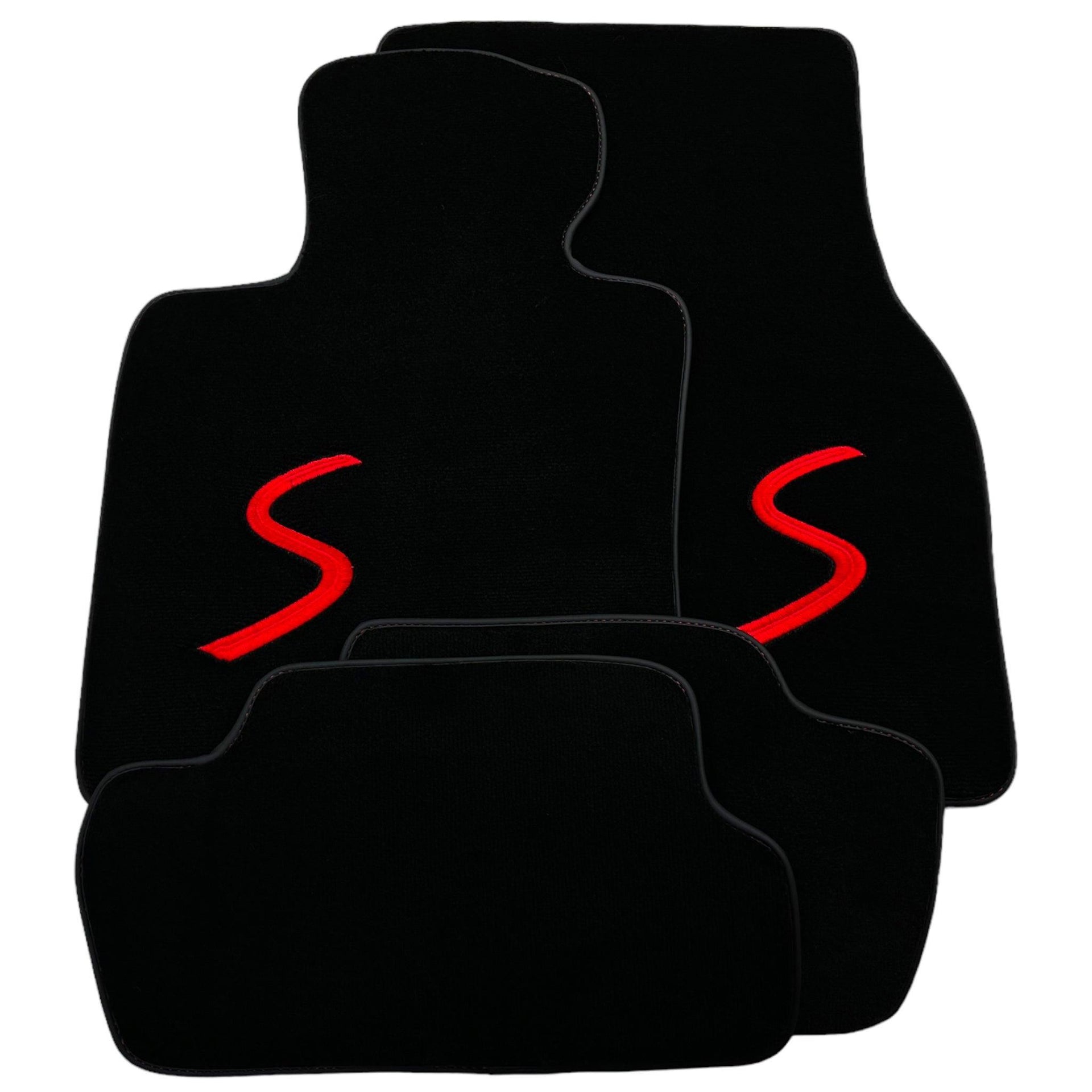 Black Floor Mats for Mini Cooper / One F56 3-doors (2014-2023) - AutoWin