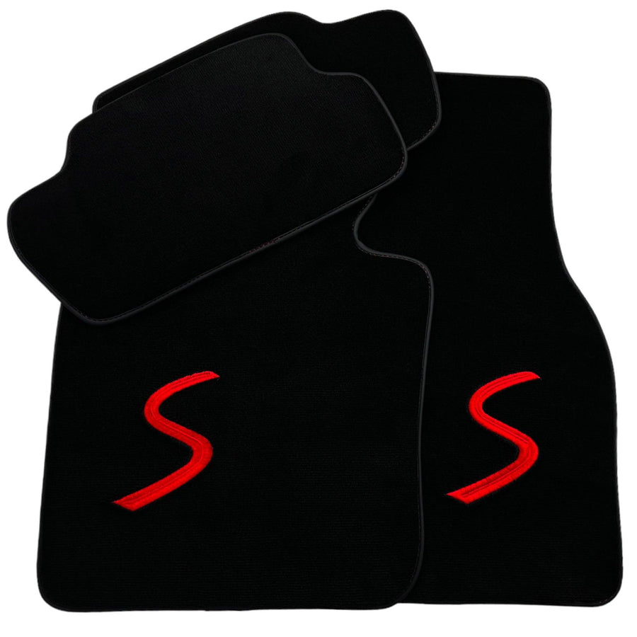 Black Floor Mats for Mini Countryman F60 Hybrid (2020-2023) - AutoWin