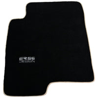 Black Floor Mats For Mitsubishi Pajero III (2000-2004) ER56 Design - AutoWin