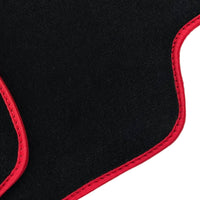 Black Floor Mats For Nissan 300ZX (1990-2000) Red Trim - AutoWin