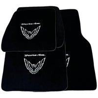 Black Floor Mats for Pontiac FireBird (1993-2002) with Trans Am Logo - AutoWin