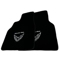 Black Floor Mats for Pontiac FireBird (1993-2002) with Trans Am Logo - AutoWin
