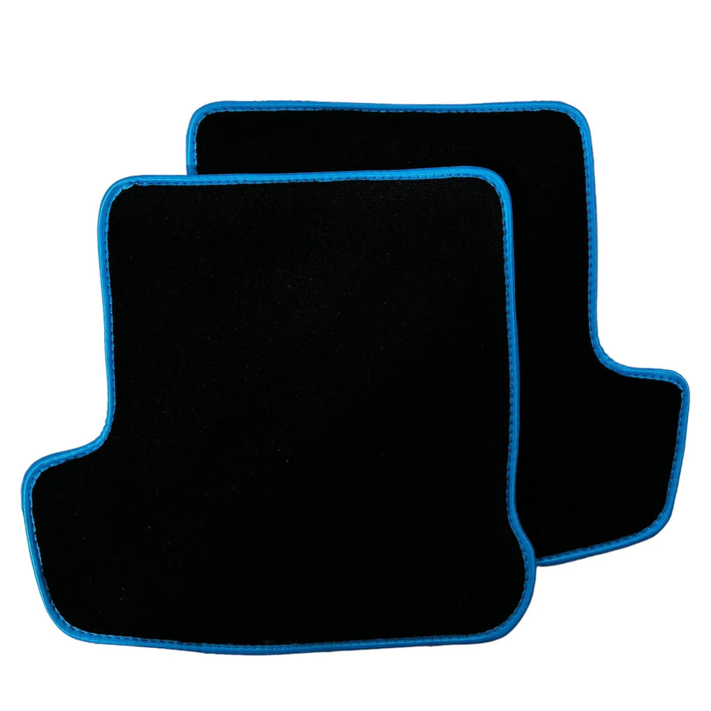 Black Floor Mats for Porsche 911 - 992 (2019-2024) with Blue Trim - AutoWin