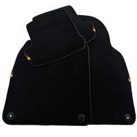 Black Floor Mats for Porsche 911 - 992 (2019-2024) with German Flag - AutoWin