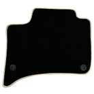 Black Floor Mats for Porsche Cayenne (2010-2018) ER56 Design - AutoWin