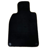 Black Floor Mats for Porsche Cayenne (2018-2023) | Beige Trim - AutoWin