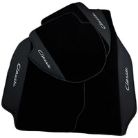 Black Floor Mats for Porsche Classic 911 (1963-1989) with Leather - AutoWin