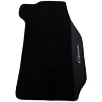 Black Floor Mats for Porsche Classic 911 (1963-1989) with Leather - AutoWin