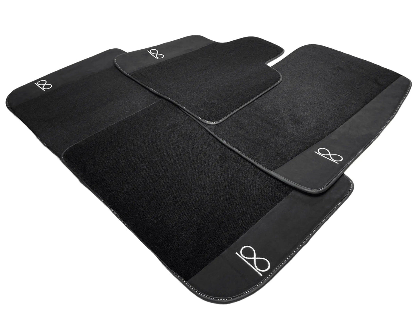 Black Floor Mats For Rolls Royce Black Badge Cullinan - AutoWin
