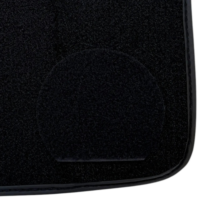 Black Floor Mats for Rolls Royce Ghost Series I (2010-2020) with Green Leather