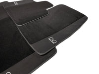 Black Floor Mats For Rolls Royce Phantom VIII (2017-2024) Black Badge Fluorescent Logo