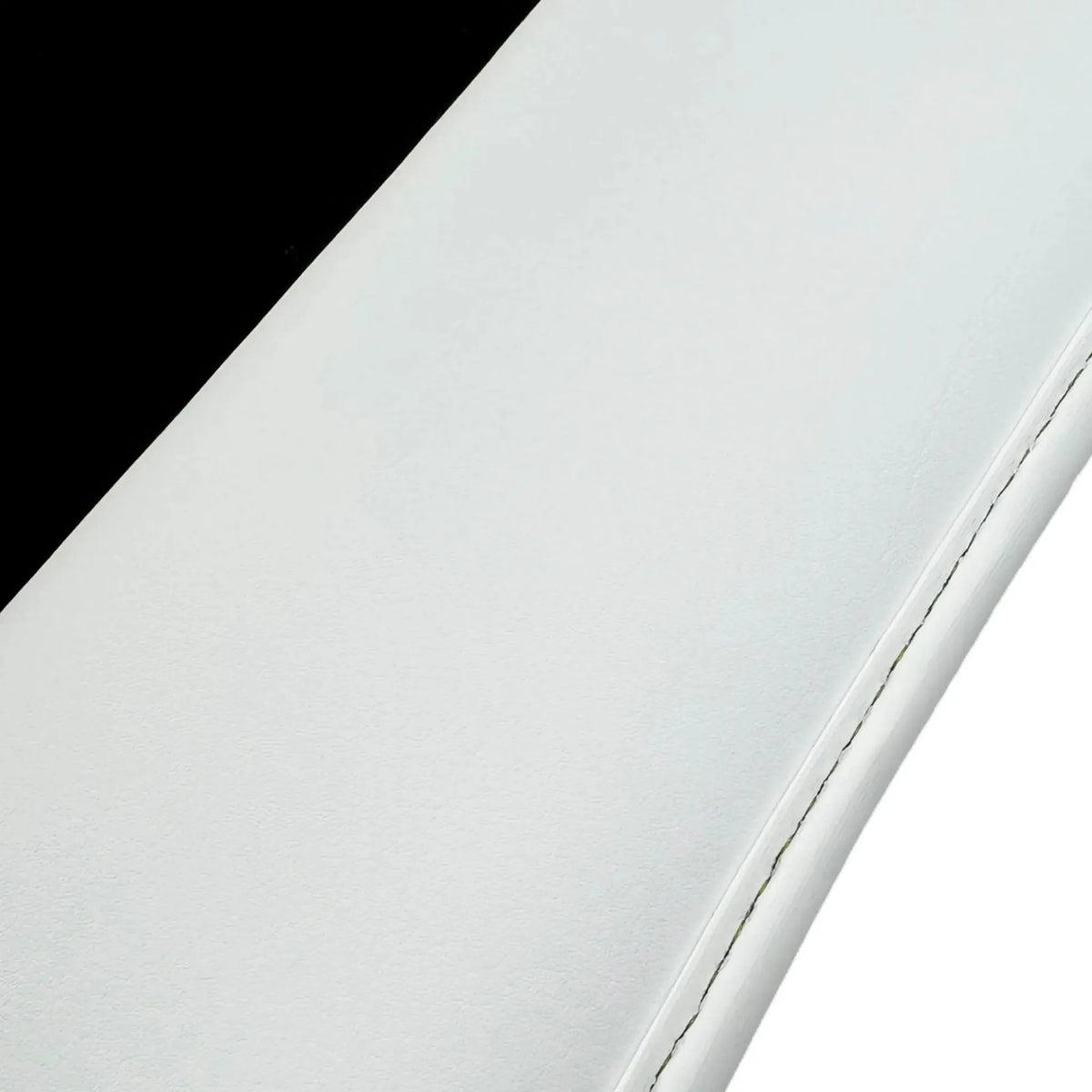 Black Floor Mats for Rolls Royce Spectre 2023-2024 with White Leather | RR Logo