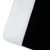 Black Floor Mats for Rolls Royce Wraith (2013-2023) with White Leather | White Trim