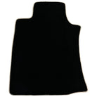 Black Floor Mats For Toyota Land Cruiser 120 (2002-2009) | Beige Trim - AutoWin