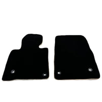 Black Floor Mats For Toyota Land Cruiser 150 (2009-2022) | Beige Trim - AutoWin