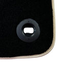 Black Floor Mats For Toyota Land Cruiser 200 (2008-2012) | Beige Trim - AutoWin