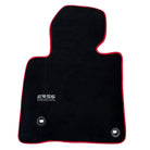 Black Floor Mats For Toyota Land Cruiser 200 (2008-2012) Red Trim | ER56 Design - AutoWin