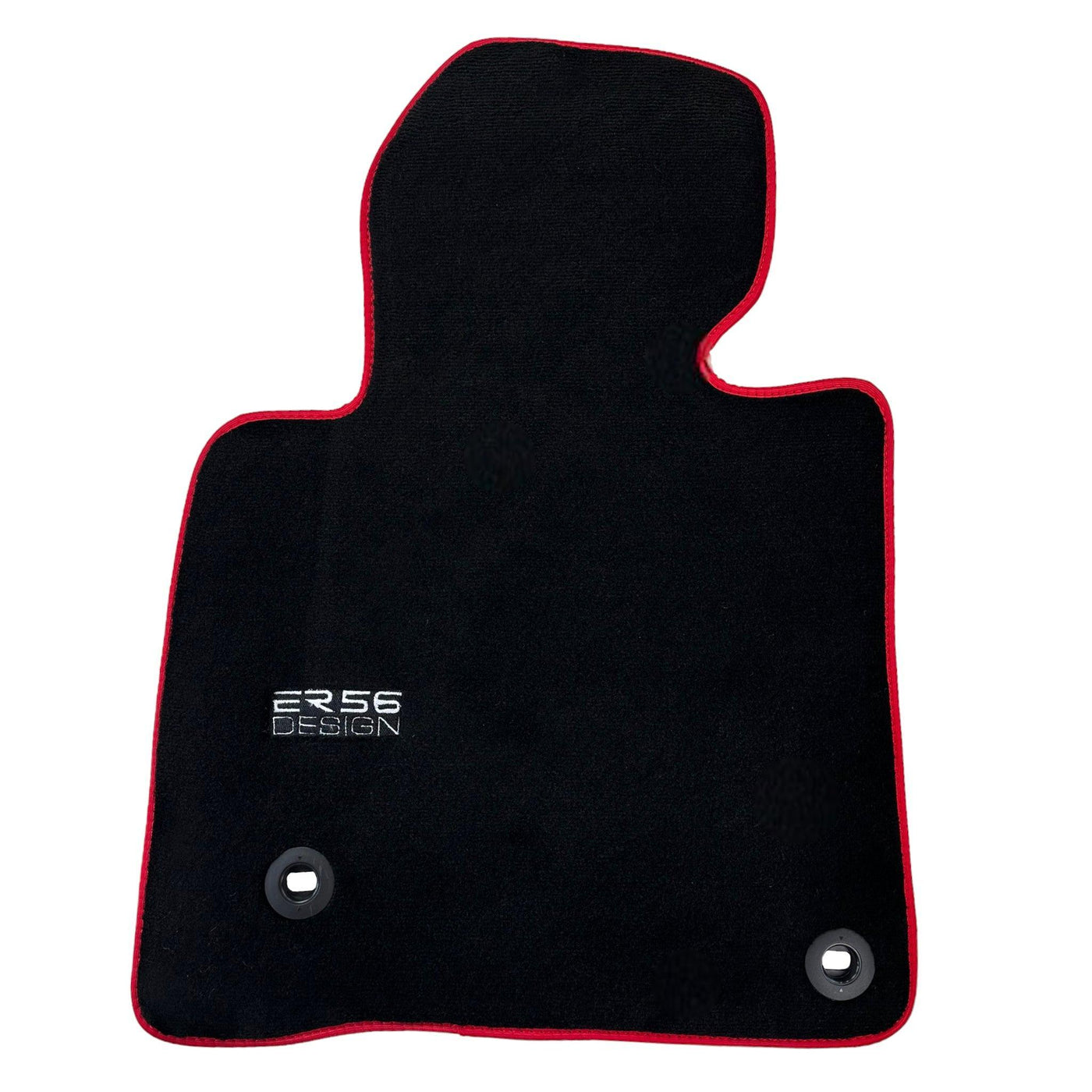 Black Floor Mats For Toyota Land Cruiser 200 (2008-2012) Red Trim | ER56 Design - AutoWin