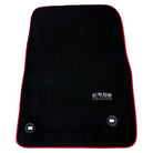 Black Floor Mats For Toyota Land Cruiser 200 (2008-2012) Red Trim | ER56 Design - AutoWin