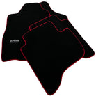 Black Floor Mats For Toyota Land Cruiser 90 (1997-2003) Red Trim | ER56 Design - AutoWin